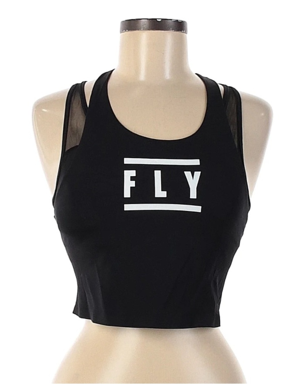 Lululemon FLY Black Cropped Athletic Tank Top